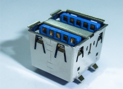 USB3.0A-(F)JACK-RA DOUBLE(1TRAY=100EA)-4A001